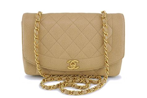 chanel diana flap caviar